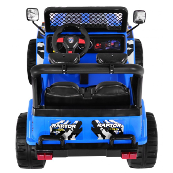 Terenowy Raptor Drifter na akumulator dla dzieci Niebieski + Pilot + Wolny Start + EVA + Dźwięki Światła